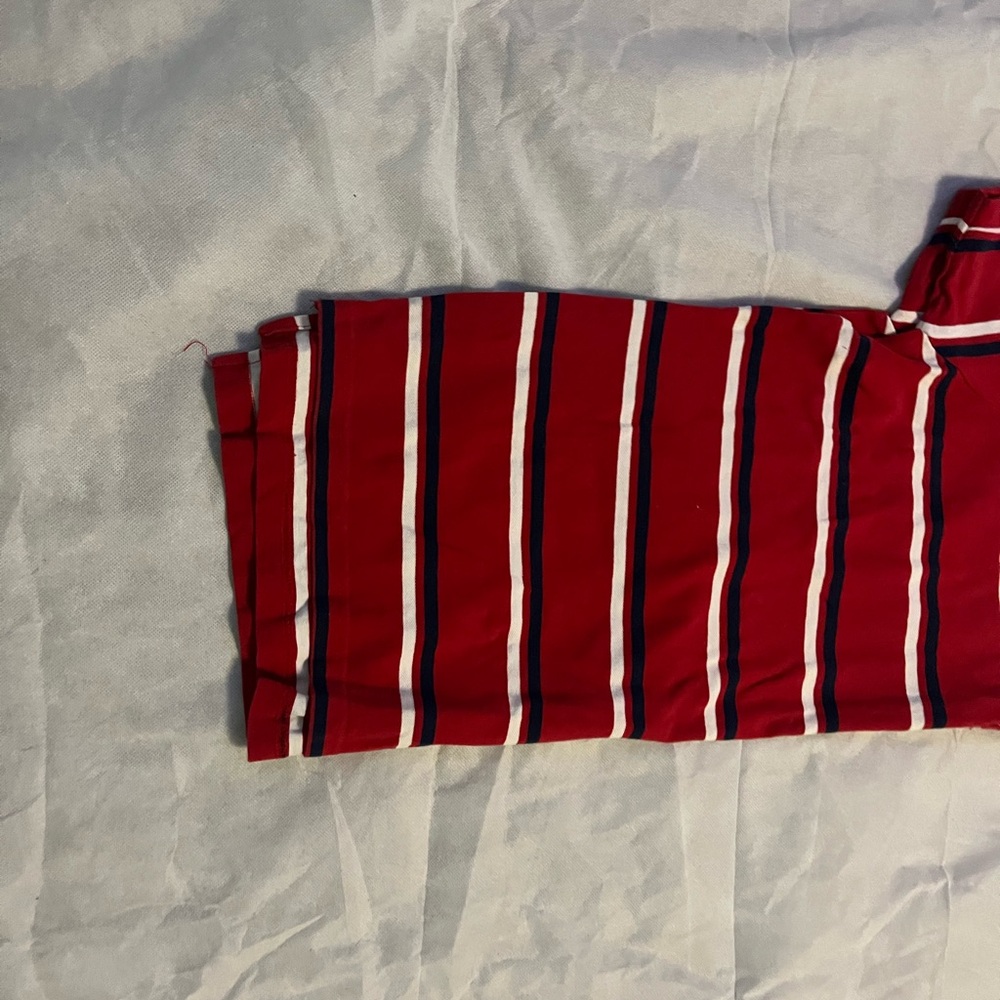 U.S. Polo Assn. Red Striped Polo Shirt